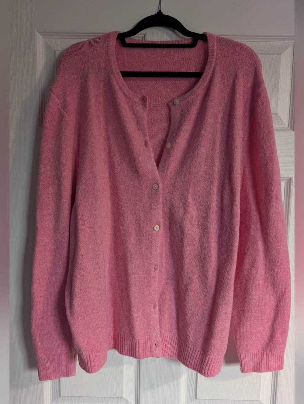 Cozy Oversized Pink Cardigan